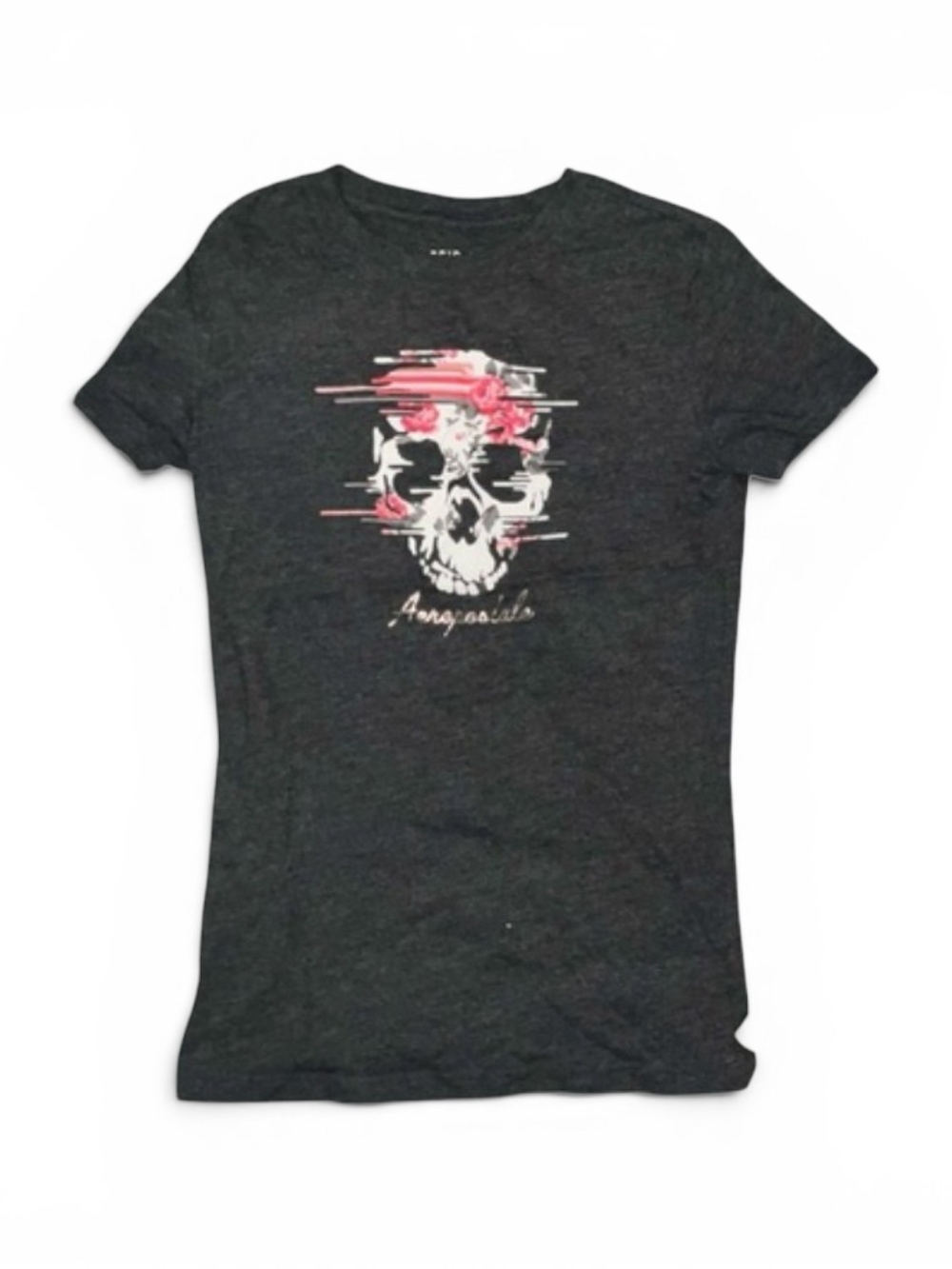 3 for $5 ‼️| Dark Gray Skull Graphic Aeropostale Tee